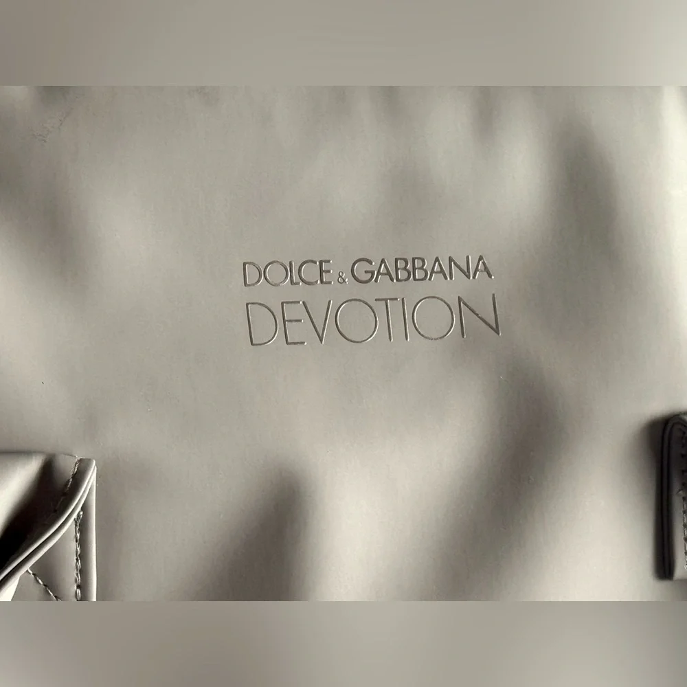 Royal Dolce & Gabbana Devotion English Gray Men's Large Duffle Bag in vegansuede